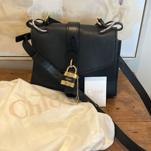 Chloe Aby Medium Leather Shoulder Bag - Picture 16 of 16